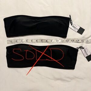 Kendall + KylieBlack Bandeau Top